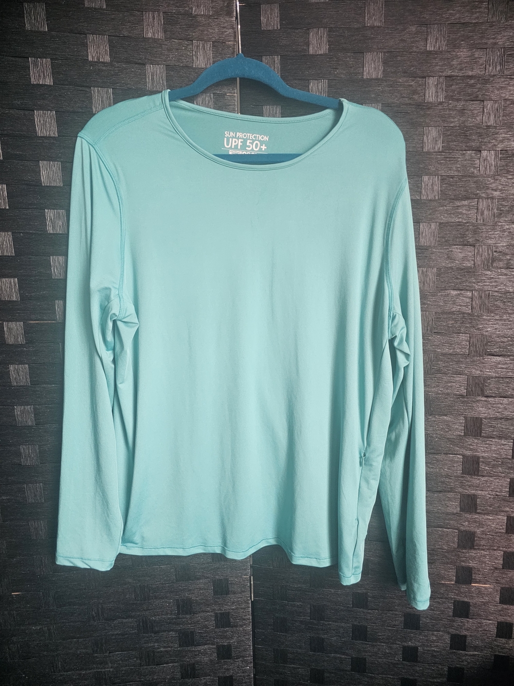 Woman's UPF 50+ Long Sleeve Sun Shirt - Aqua Blue